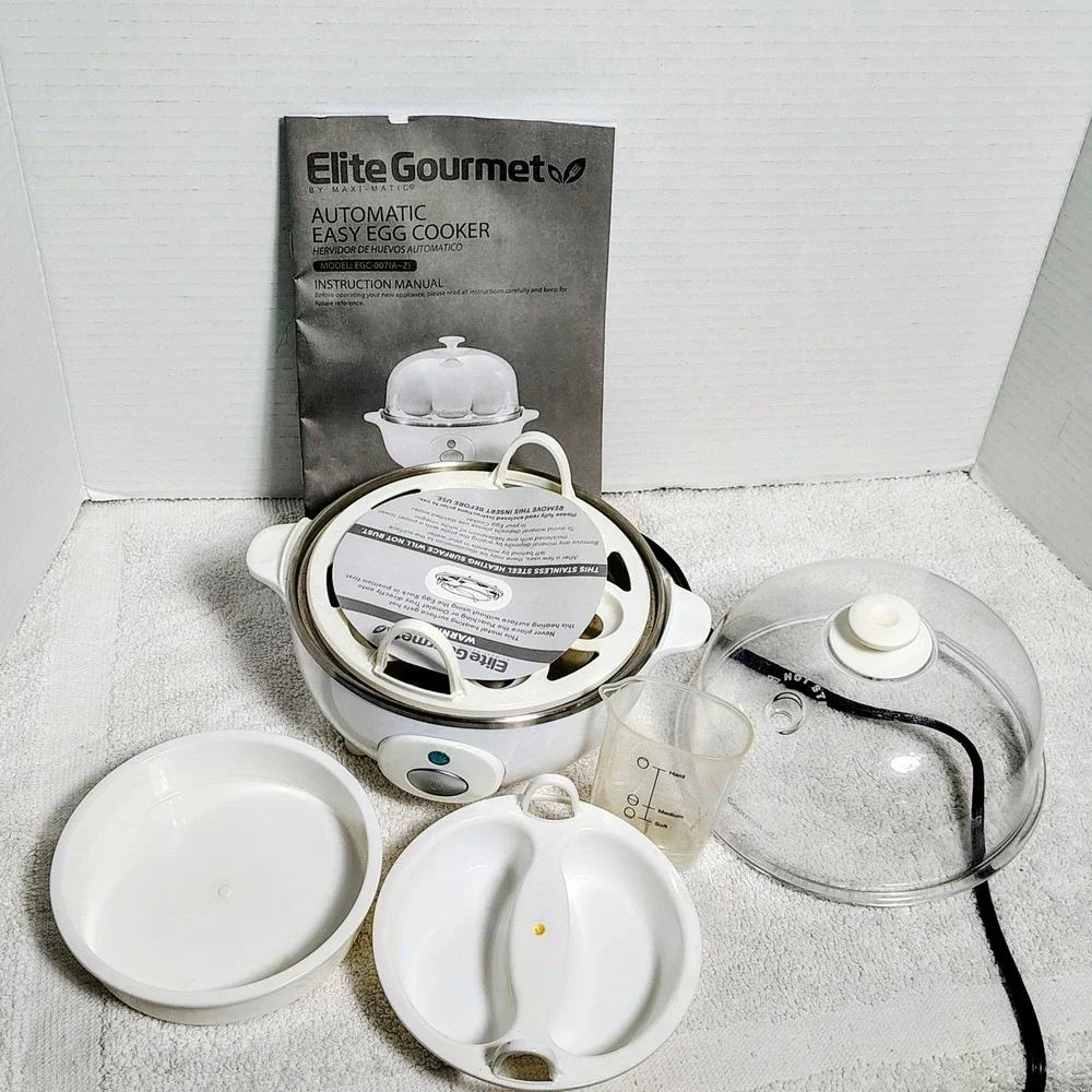 Elite Gourmet Maxi-Matic Easy Egg Cooker EGC-007 Poach Omelet‎ Scramble - Picture 8 of 8